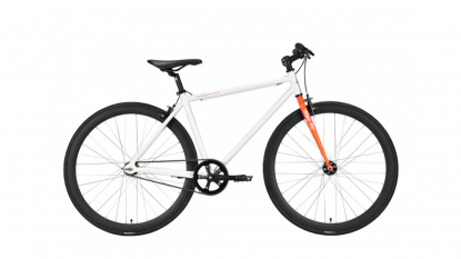 28" Велосипед Stark'22 Terros S, рама алюминий 16, белый/оранжевый